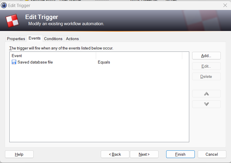 Trigger malicioso sendo visualizado através do GUI do KeePass, aba “Events”.